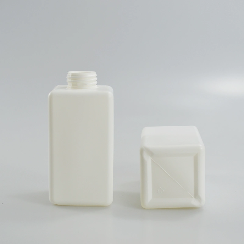 450ml HDPE Square Bottle Lotion Bottle Square Plastic Shampoo Lotion Pump Bottle