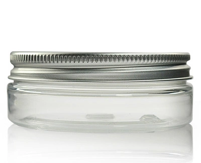 25ml Clear Pet Straight Cylindrical Jar & 48mm Aluminium Cap