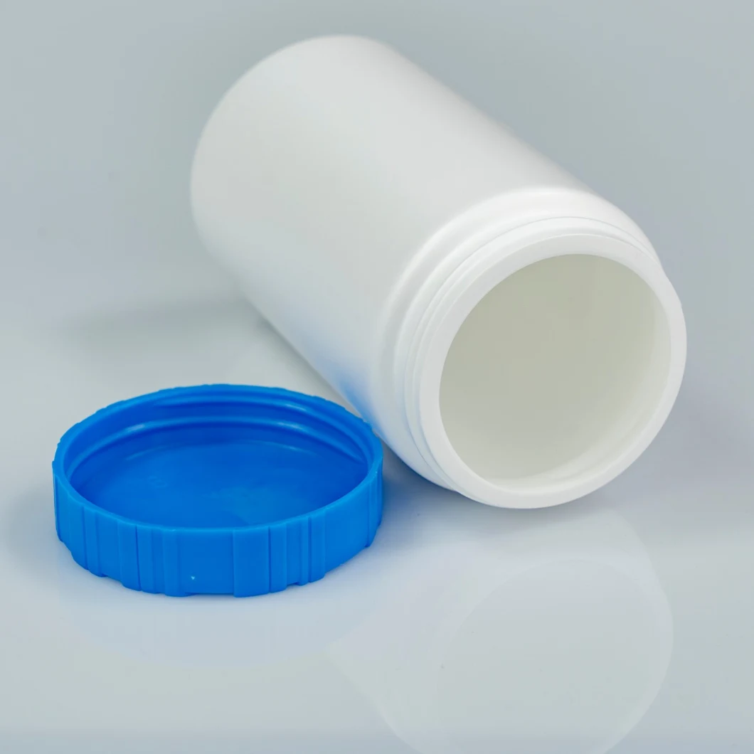 Factory Made Free Sample Wholesale White Packaging Cylindrical Food Grade Containers Fish Oil Capsule HDPE Plastic Bottle