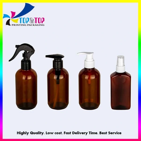 Factory Price Custom Clear Plastic Pet Square Gel Hand Sanitizer Disinfection Pump Bottle