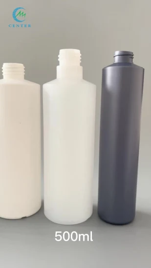 Bouteille de presse vide carrée 100ml pompe bouteille en plastique de shampooing HDPE