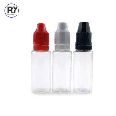 Étiquette personnalisée LDPE 3 ml 5 ml 10 ml 15 ml 20 ml 30 ml 35 ml 60 ml gouttes pour les yeux flacons compte-gouttes en plastique avec embout