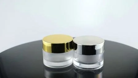 en Stock Or Clair 50g 50ml Givré Soins De La Peau Petit Visage Crème Personnalisé Vide Baume À Lèvres Gommage Acrylique Pet Verre Cosmétique En Plastique Emballage Crème Pot Pot Bouteille Boîte