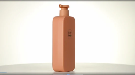 Bouteille HDPE carrée de 450 ml et PCR est possible