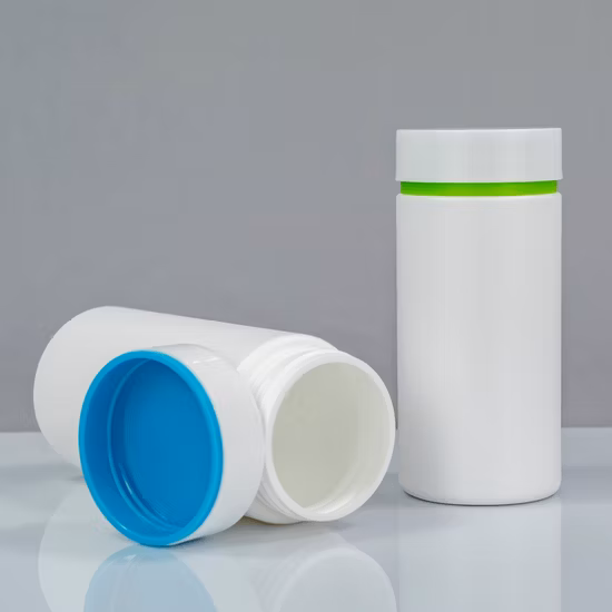 Bouteille en plastique de comprimés à croquer cylindriques HDPE 135ml