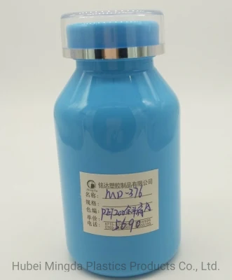 Le PEHD/Pet MD-376 200 ml de médecine en plastique/produits de soins de santé bouteille d'épaule en pente