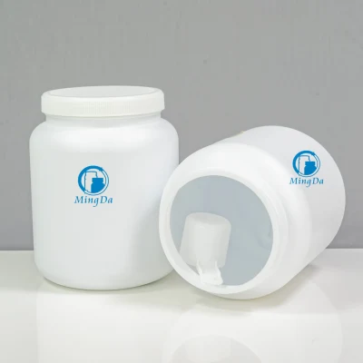 1389 ml Vide Blanc Pilule En Plastique Pilule/Comprimés/Capsule Emballage HDPE Poudre De Protéine Bouteille Ronde Fabricant