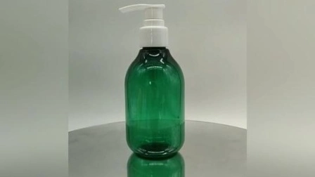 Bouteille en plastique de HDPE de l'usine 1000ml d'OEM de Guangzhou de place de couleur verte pour le shampooing avec le chapeau